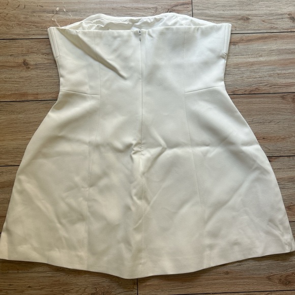 ‼️ SOLD ‼️ Strapless Mini Dress - Ivory - Picture 9 of 12